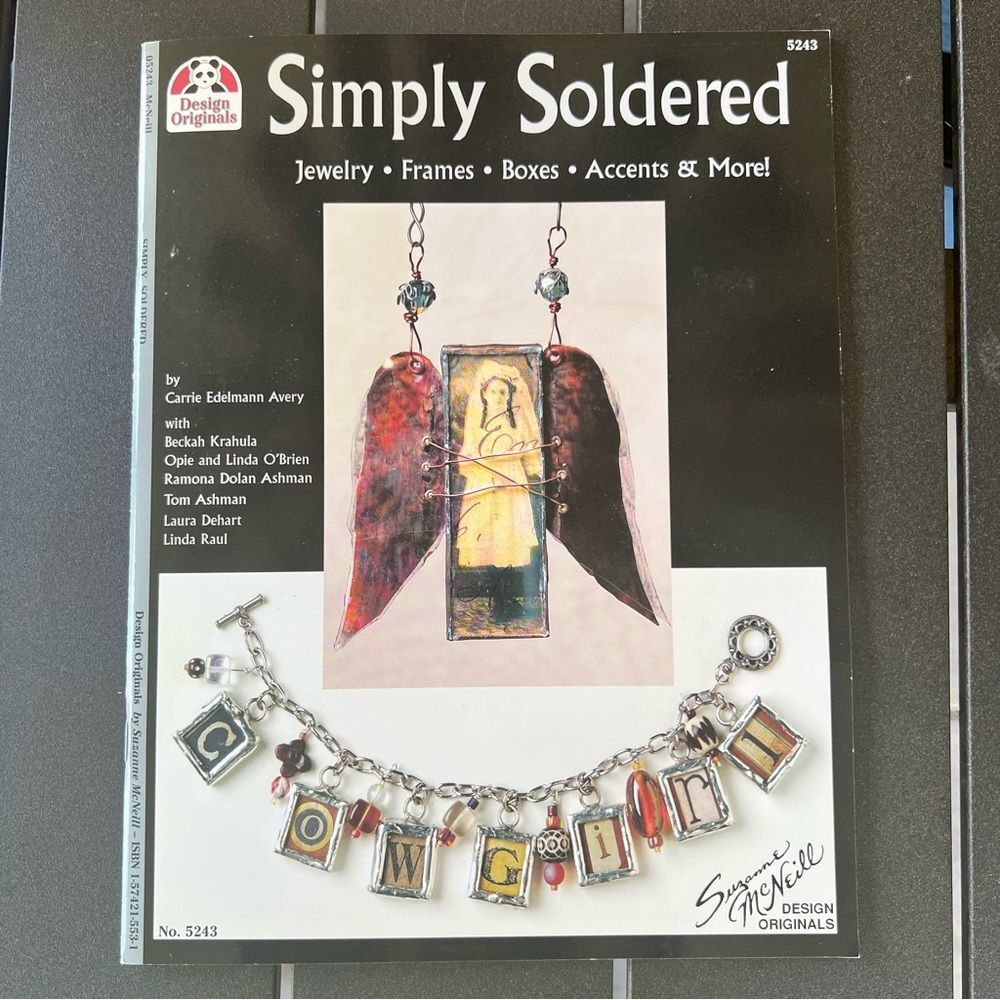 Designers Originals Red and Silver Mixed Media Art